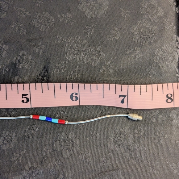 Genuine Liquid Silver Sterling Silver Beads Multicolor Bracelet 7 In - Picture 7 of 7